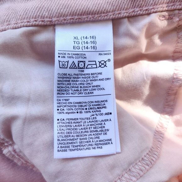 Old Navy Pink Tie Dye Denim Skirt New With Tags Girls Size XL 14-16 - Picture 9 of 9